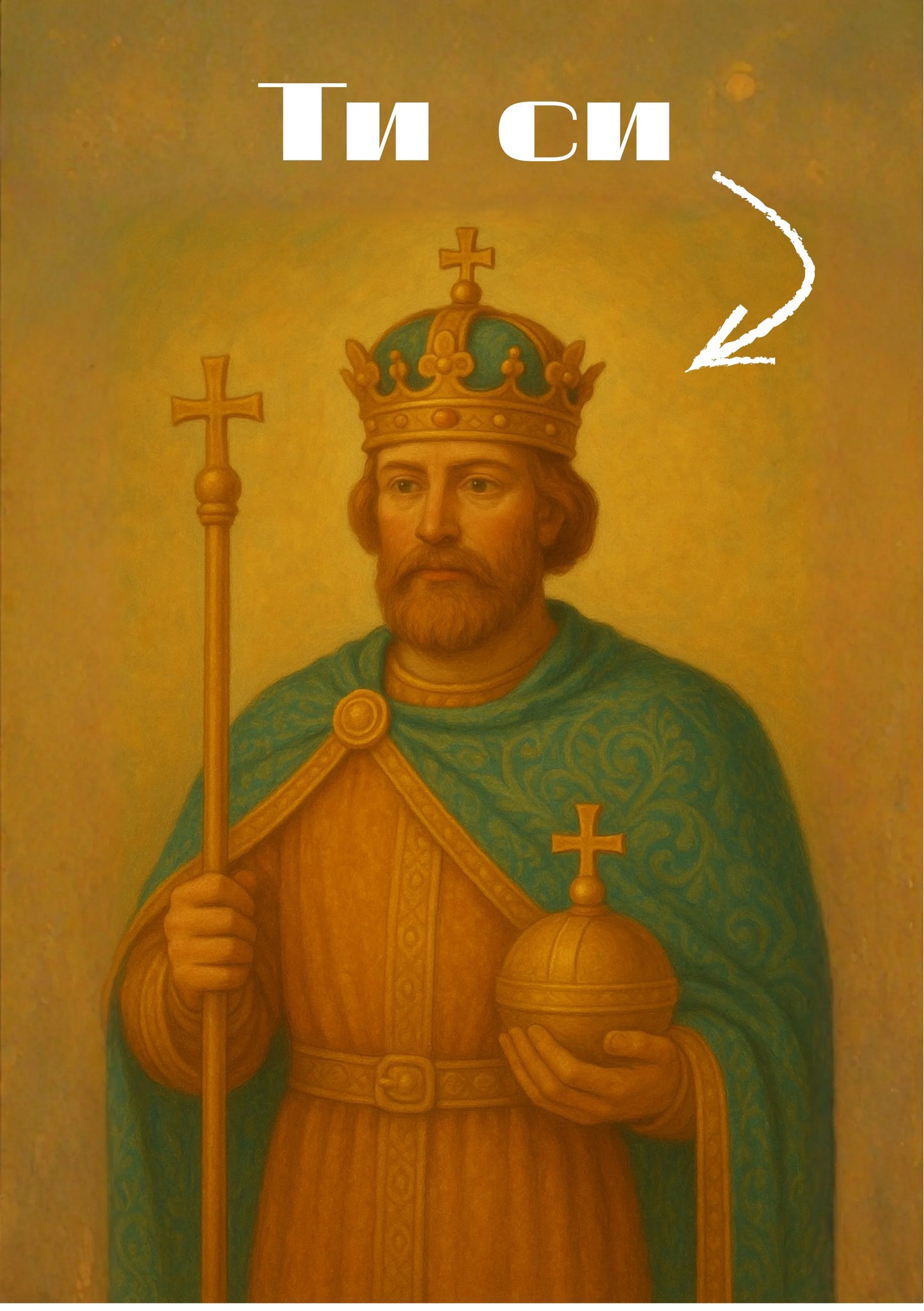 Картичка „Ти си цар"