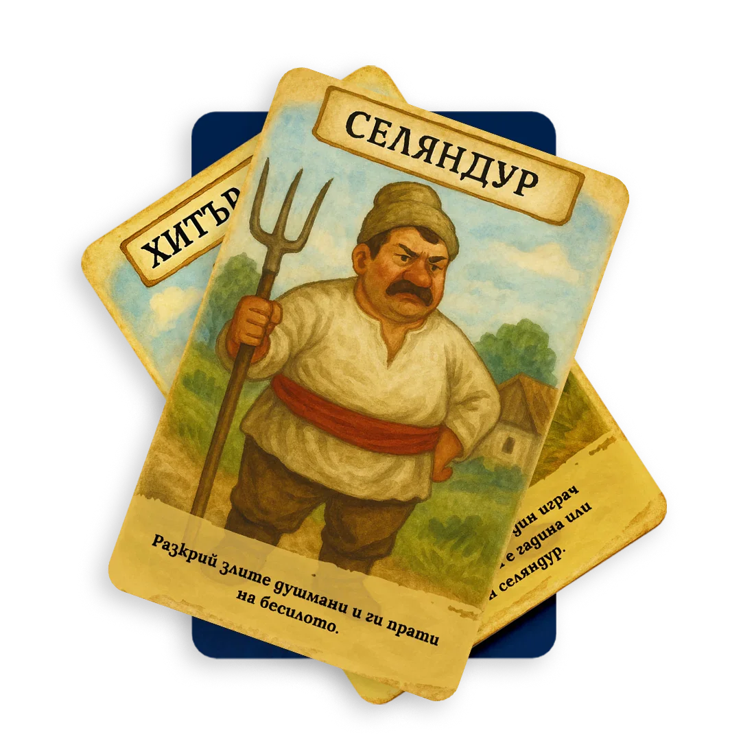 Пакет: Селска мафия + свещ + картичка