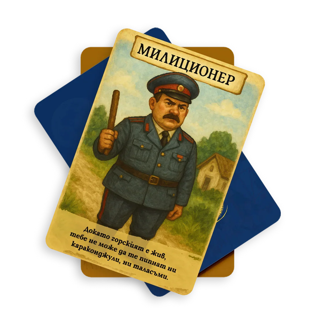 Пакет: Селска мафия + свещ + картичка